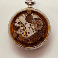17 Jewels Water Damage Pocket Watch for Parts & Repair - NOT WORKING