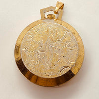 Art Deco Triomphe Floral Swiss Made Pocket Watch for Parts & Repair - NOT WORKING