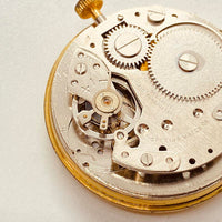 Art Deco Triomphe Floral Swiss Made Pocket reloj Para piezas y reparación, no funciona
