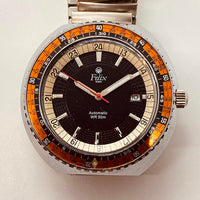 Orologio in stile automatico del subacqueo Felix degli anni '70 per parti e riparazioni - Non funziona