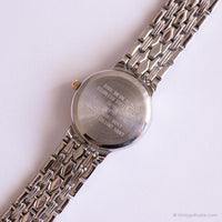 Vintage dos tonos Armitron reloj | Dial blanco y elegante reloj para ella