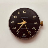 Luxury Black Dial Spartan Swiss Made Watch for Parts & Repair - NOT WORKING