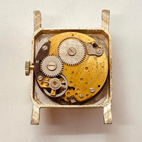 Suisse en aluminium hanover rectangulaire fabriqué montre pour les pièces et la réparation - ne fonctionne pas