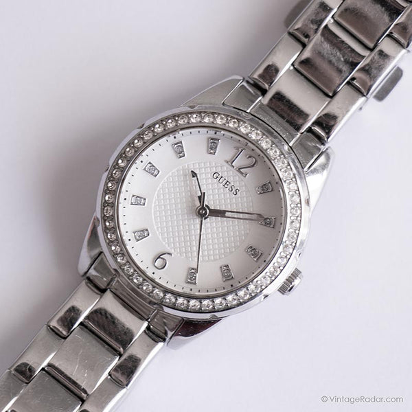 Abito vintage orologio per le donne di Guess | Orologio da polso di cristalli eleganti