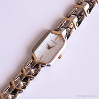 Jahrgang Pulsar Vertikales Zifferblatt Uhr | Japan Quarz zweifarbige Armbanduhr