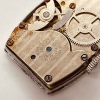 1940 WW2 Ingersoll Trinchera militar reloj Para piezas y reparación, no funciona