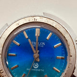 1970s Blue Dial Starlon Executive Swiss Movt montre pour les pièces et la réparation - ne fonctionne pas