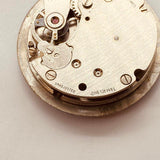 Dial blu degli anni '70 Executive Swiss Movt Watch per parti e riparazioni - Non funziona