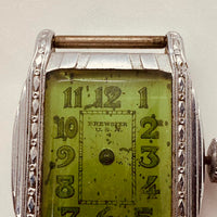 1940S Brewster B.W.CO. hecho en la trinchera de EE. UU. reloj Para piezas y reparación, no funciona