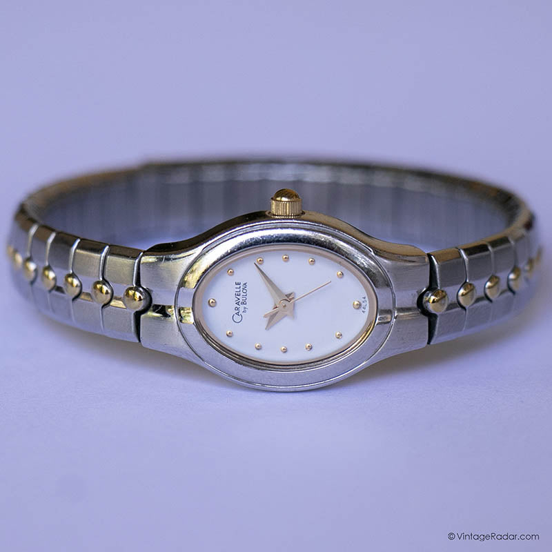 Tiny Silver Caravelle Ladies Watch Delicate Bulova Women's Watch
