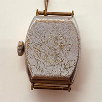El art deco de la década de 1920 Ingraham Bristol Trench USA reloj Para piezas y reparación, no funciona