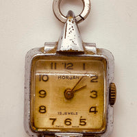ساعة آرت ديكو مورغان 15 جوهرة سويسرية لقطع الغيار والإصلاح من أربعينيات القرن العشرين - لا تعمل