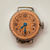 1930 ultra raro Renix Trench suiza reloj Para piezas y reparación, no funciona