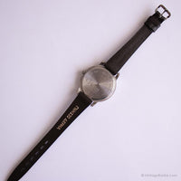 Quadrante nero vintage Pulsar Guarda | Data casual orologio per le donne