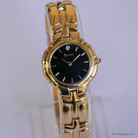 Black Dial Gold-tone Bulova Women's Watch | Vintage Bulova Watches