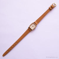 Vintage winzig Pulsar Uhr für Frauen | Goldfarbener Rechteck Uhr
