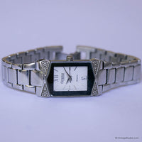 Retro Square-Dial Bulova Uhr | Jahrgang Bulova Diamant Uhr