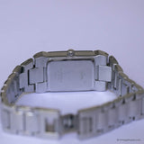 Retro Square-Dial Bulova Uhr | Jahrgang Bulova Diamant Uhr
