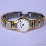 Vintage Two-tone Bulova Ladies Watch | Dainty Dress Watch for Her