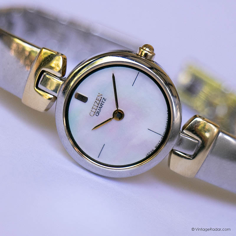 Vintage Citizen Pearly-Dial Dress Watch for Her