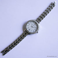 Japan Quarz Silber-Ton Bulova Uhr | Caravelle 43L165 New York Uhr