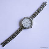 Japan Quarz Silber-Ton Bulova Uhr | Caravelle 43L165 New York Uhr