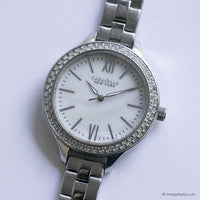 Japan Quarz Silber-Ton Bulova Uhr | Caravelle 43L165 New York Uhr