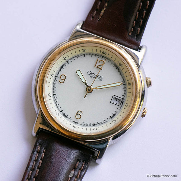 Caravelle von Bulova 45b07 Uhr | Zwei-Ton-Vintage-Armbanduhr