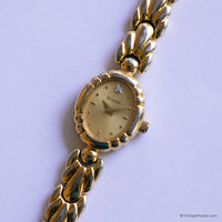 Vintage Dainty Bulova Watch for Ladies | Gold-tone Oval Wristwatch
