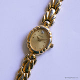 Vintage Dainty Bulova Watch for Ladies | Gold-tone Oval Wristwatch