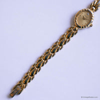 Vintage Dainty Bulova Watch for Ladies | Gold-tone Oval Wristwatch