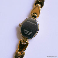 Vintage Dainty Bulova Watch for Ladies | Gold-tone Oval Wristwatch