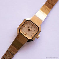 Vintage rectangular Citizen 3220-321634 yo reloj para damas | Cuarzo de japón pequeño reloj