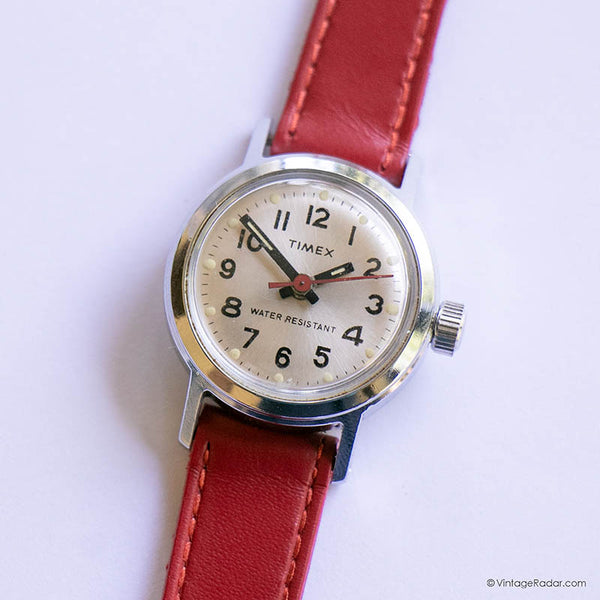 Kleine 80er Jahre Timex Mechanisch Uhr für Frauen 25mm Timex Uhr