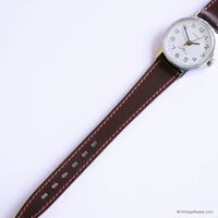 Classic Vintage White-Dial Timex Mechanical Watch for Women