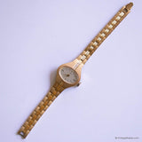 Gold-tone Mechanical Ladies Timex Watch | Vintage Timex Dress Watch - Vintage Radar