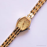 Tono de oro vintage Caravelle reloj para damas | Bulova Cuarzo reloj