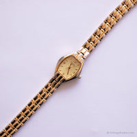Tono de oro vintage Caravelle reloj para damas | Bulova Cuarzo reloj