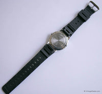 Vintage Silver-tone Timex Watch for Men | 40mm Large Timex Date Watch - Vintage Radar