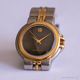 Vintage Black Dial Peugeot Watch | Two-tone Stainless Steel Watch