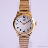 Vintage Gold-Ton Rotary Uhr für sie | Eleganter Schweizer Quarz Uhr