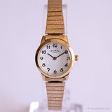 Tone d'or vintage Rotary montre Pour elle | Quartz suisse élégant montre