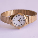 Vintage Gold-tone Rotary Watch for Her | Elegant Swiss Quartz Watch