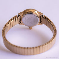 Tono de oro vintage Rotary reloj para ella | Cuarzo suizo elegante reloj