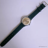 Vintage Caravelle by Bulova Mechanical Watch for Men with Navy Strap