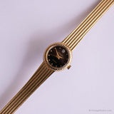 Vintage Tiny Gruen Watch for Ladies | Black Dial Fashion Watch