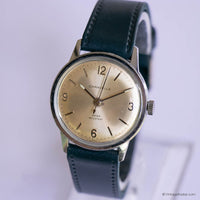 Vintage Caravelle by Bulova Mechanical Watch for Men with Navy Strap