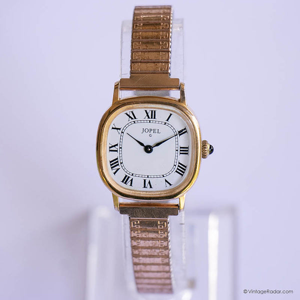 Jopel Gold-Tone Vintage Mechanical reloj | Damas de lujo reloj