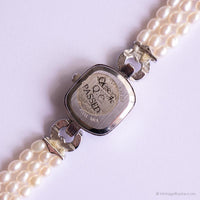 Elegante vintage Gruen Mini orologio | Crystals Dress Watch for Women
