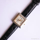 Vintage Rectangular Embassy Watch | Roman Numerals Dial Watch for Her